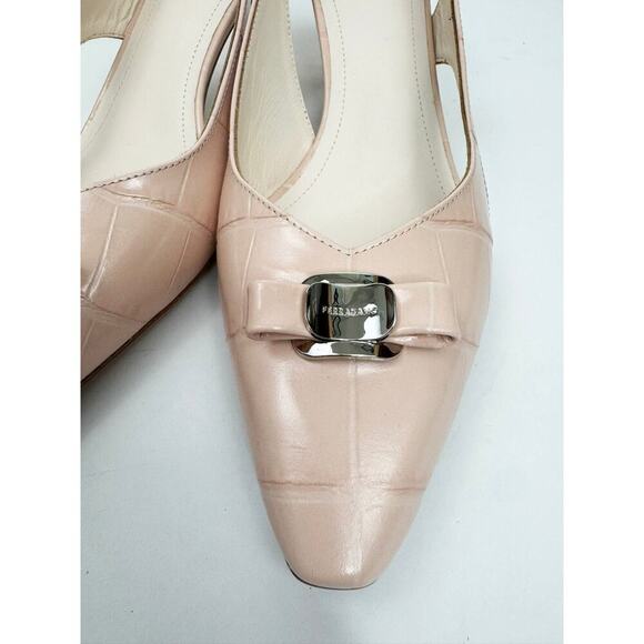 FERRAGAMO ROSA PINK ZARULA SLINGBACK PUMPS - Picture 9 of 9